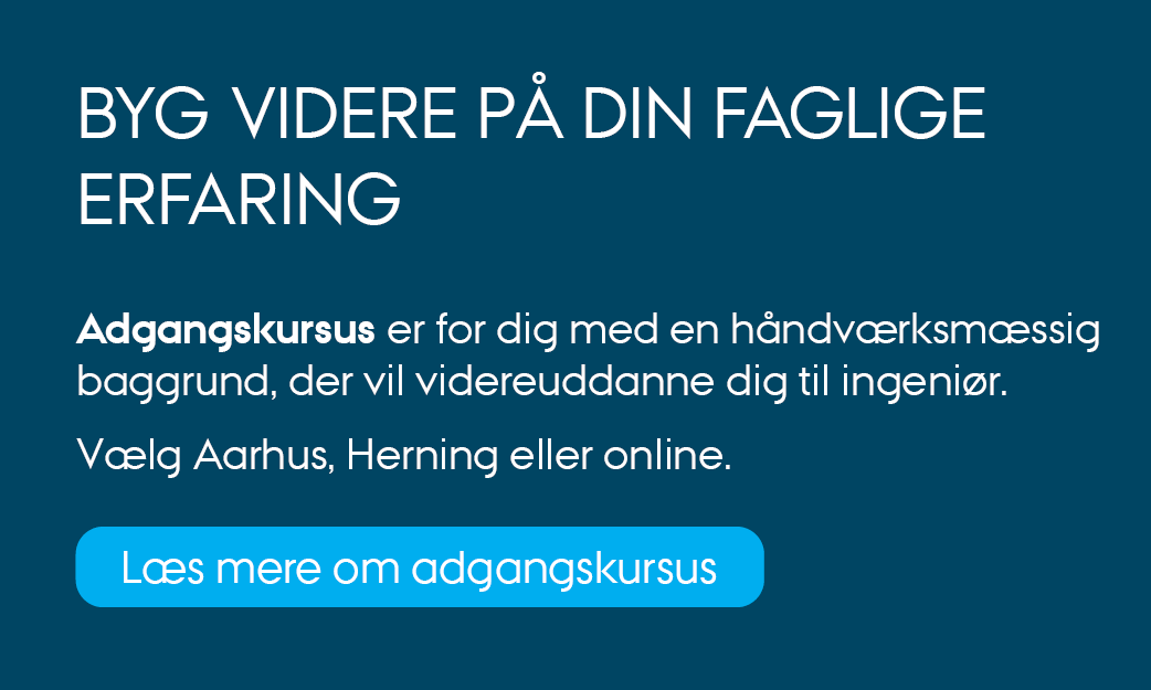 Banner om adgangskursus